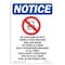 Signmission OSHA Notice, 7" Height, No Lifeguard On Duty Sign With Symbol, 7" X 5", Portrait OS-NS-D-57-V-14679 - alternate 1